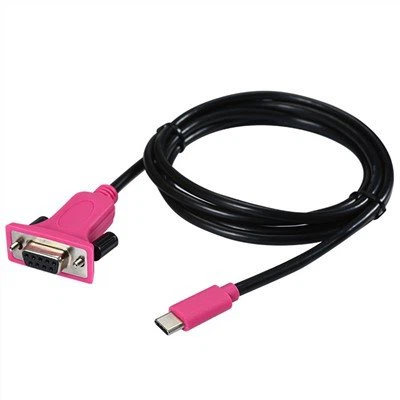 USB C থেকে RS232 DB9 সিরিয়াল পোর্ট কেবল