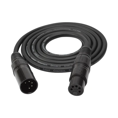 5 PIN XLR পুরুষ থেকে মহিলা মাইক্রোফোন প্যাচ কেবল