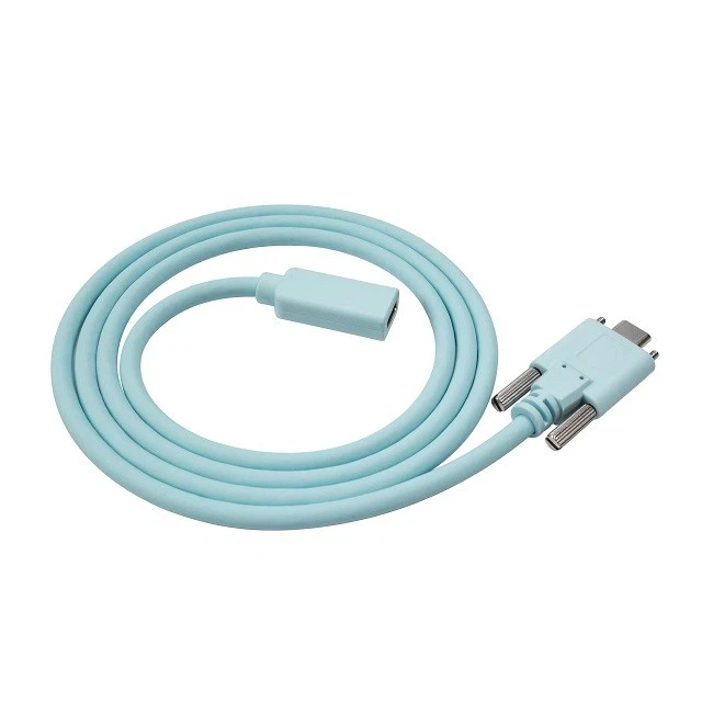 USB C Male With Dual Screw To USB C Female Cable