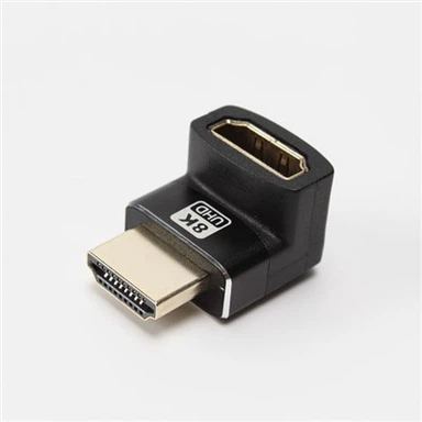 8K 270 ডিগ্রি কোণ HDMI পুরুষ থেকে মহিলা কাপলার অ্যাডাপ্টার